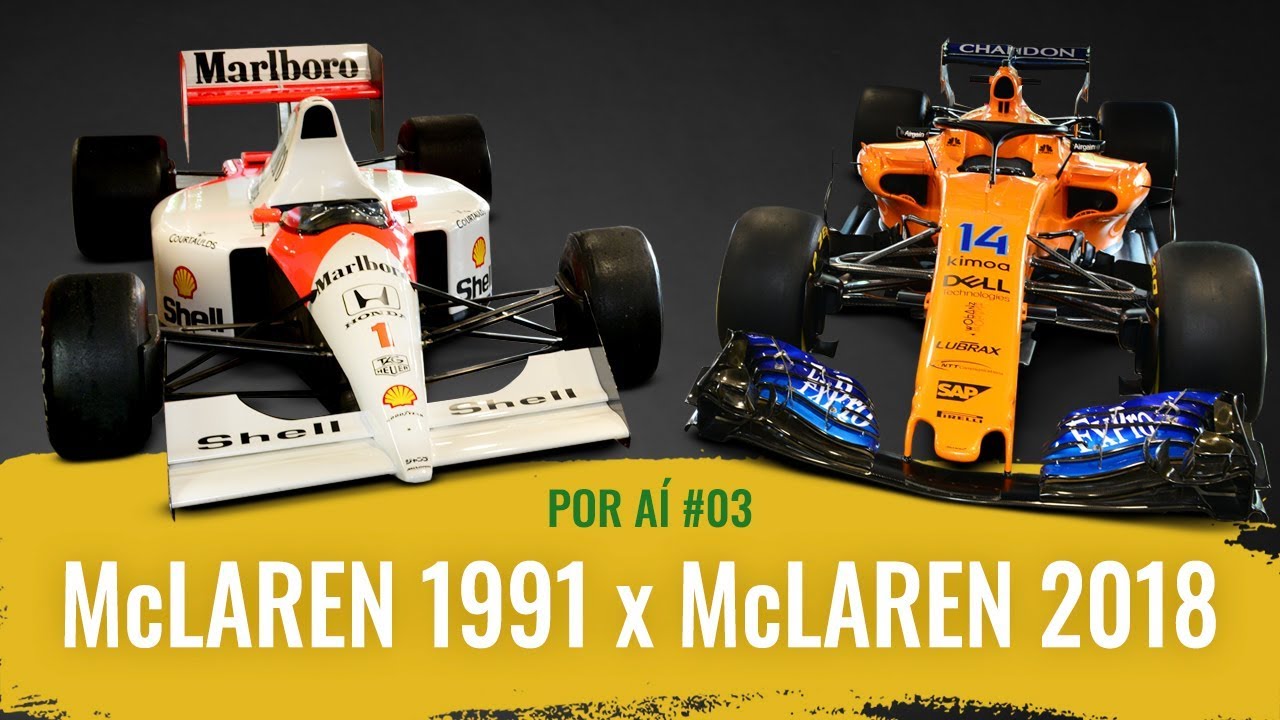 POR AÍ #03: McLAREN 1991 x 2018, comparando os carros de F1 de Senna e Alonso