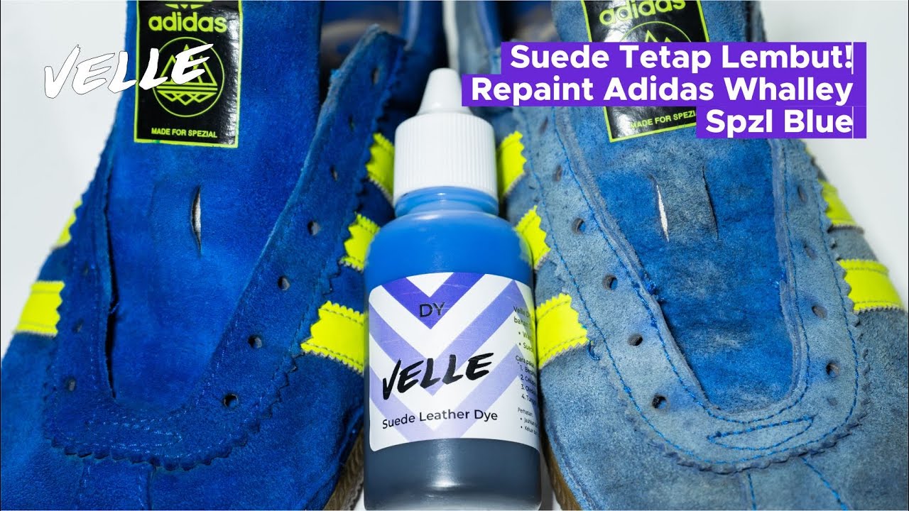 Suede Tetap Lembut! Repaint Adidas Whalley Spzl Blue