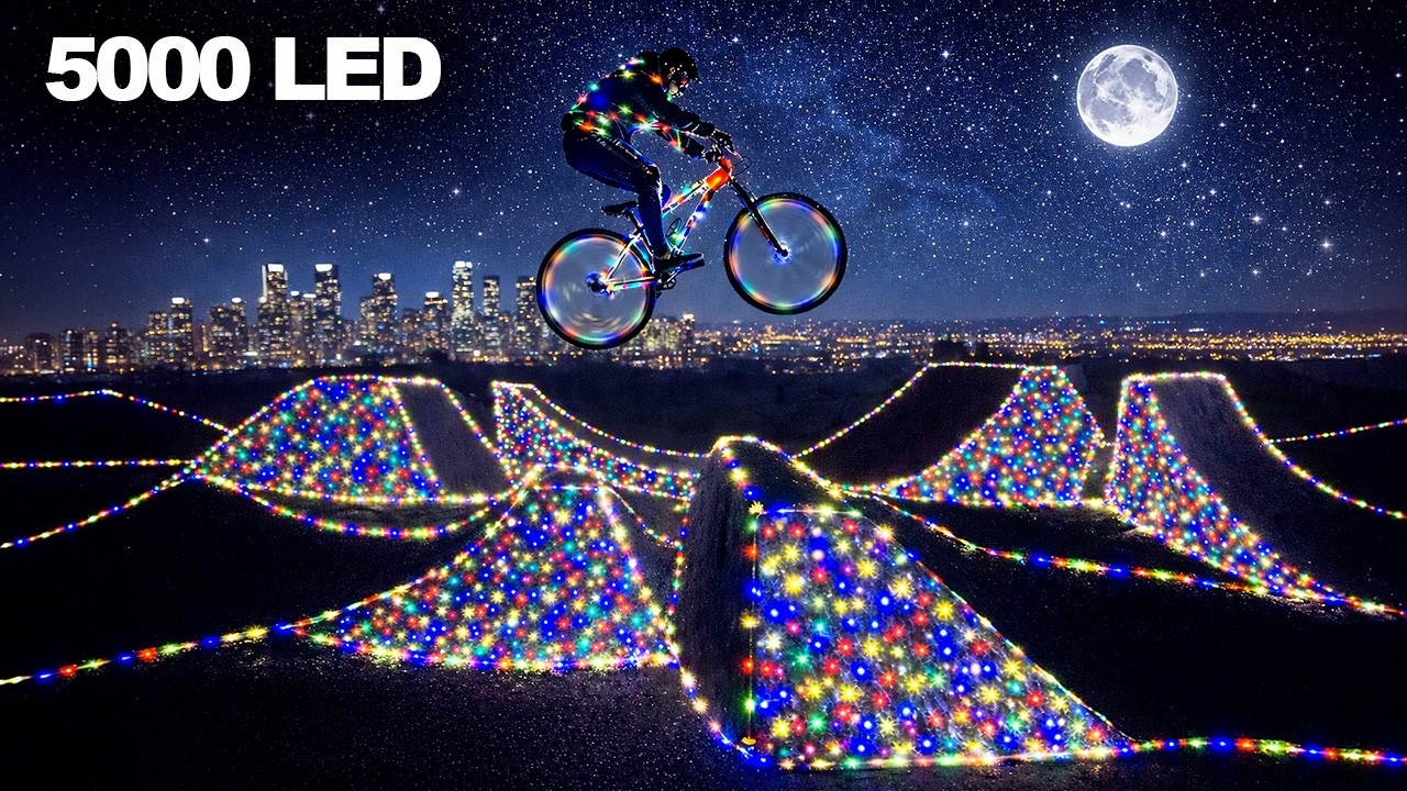 RICOPRO IL MIO BIKEPARK DI LUCI COLORATE 💡