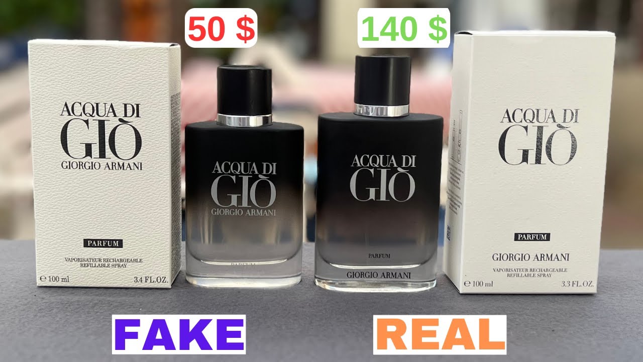 Fake vs Real Armani Acqua di Giò Parfum 100 ml Perfume