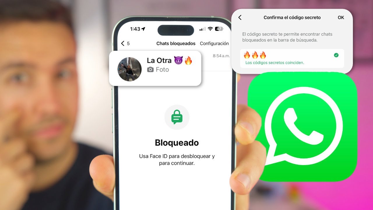 Как СКРЫТЬ ЧАТ в WhatsApp, СЕКРЕТНЫЙ трюк 😈