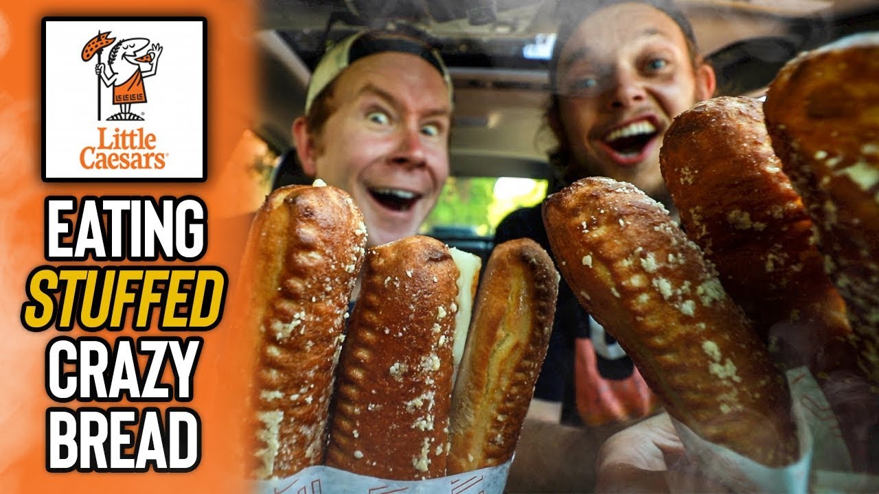 Eating Little Caesars' $3.49 *Stuffed* Crazy Bread