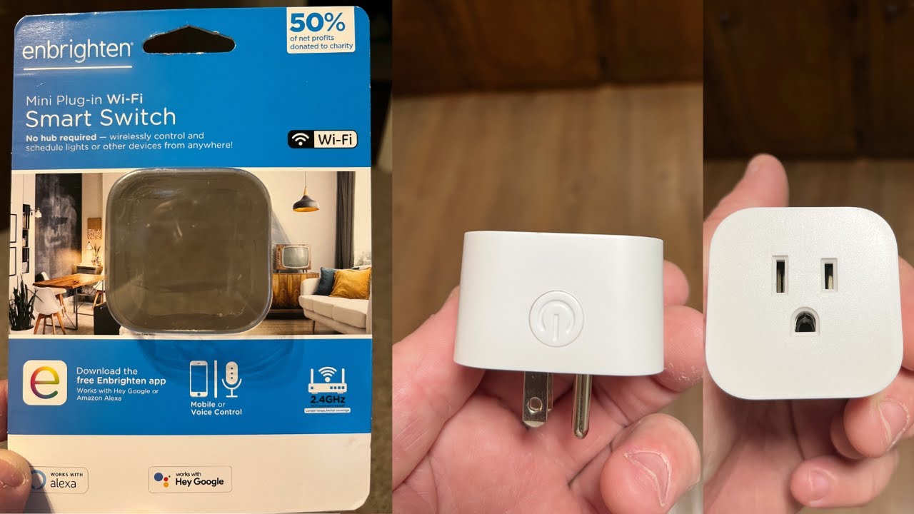 Enbrighten | Mini Plug-in Wi-Fi Smart Switch
