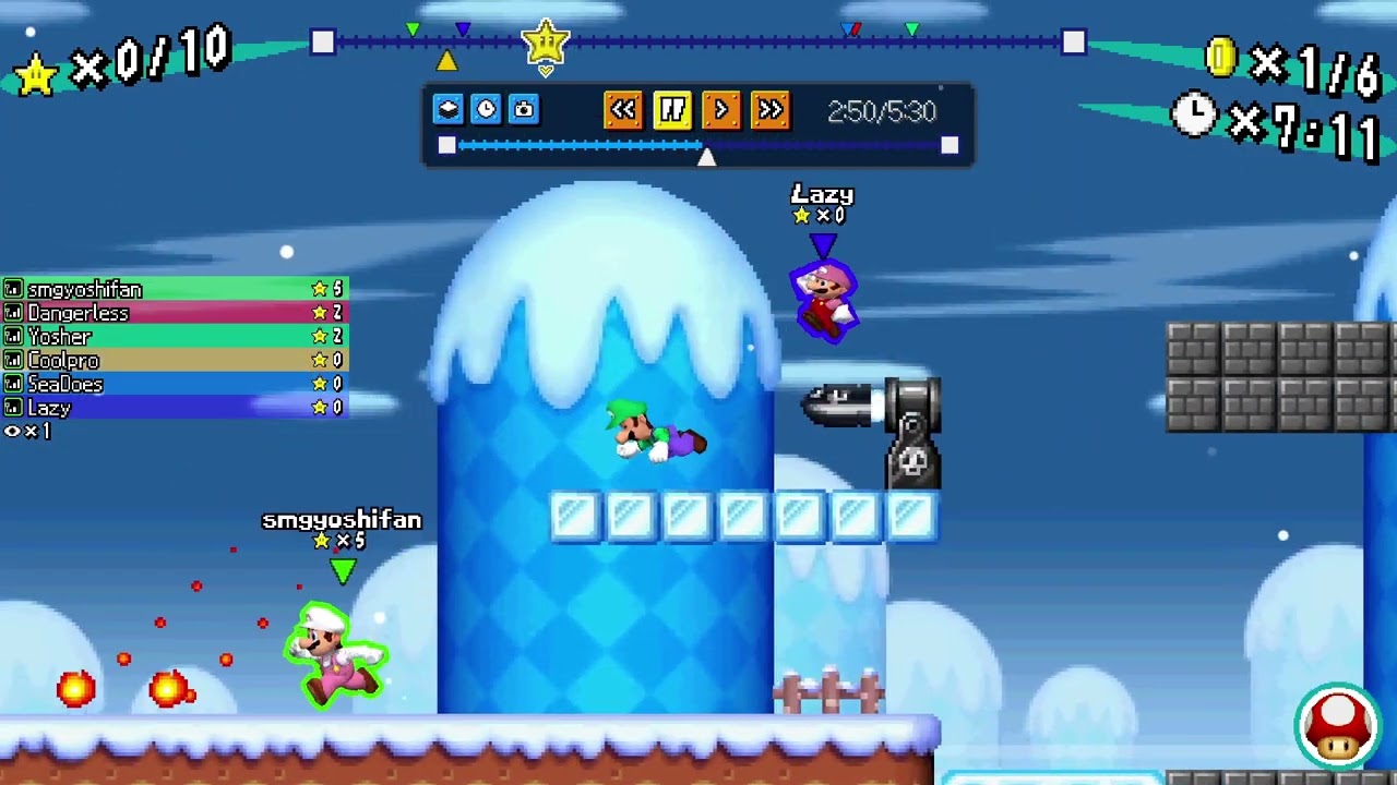 (LM:SS Community) NSMB Mario Vs Luigi Online - Ice