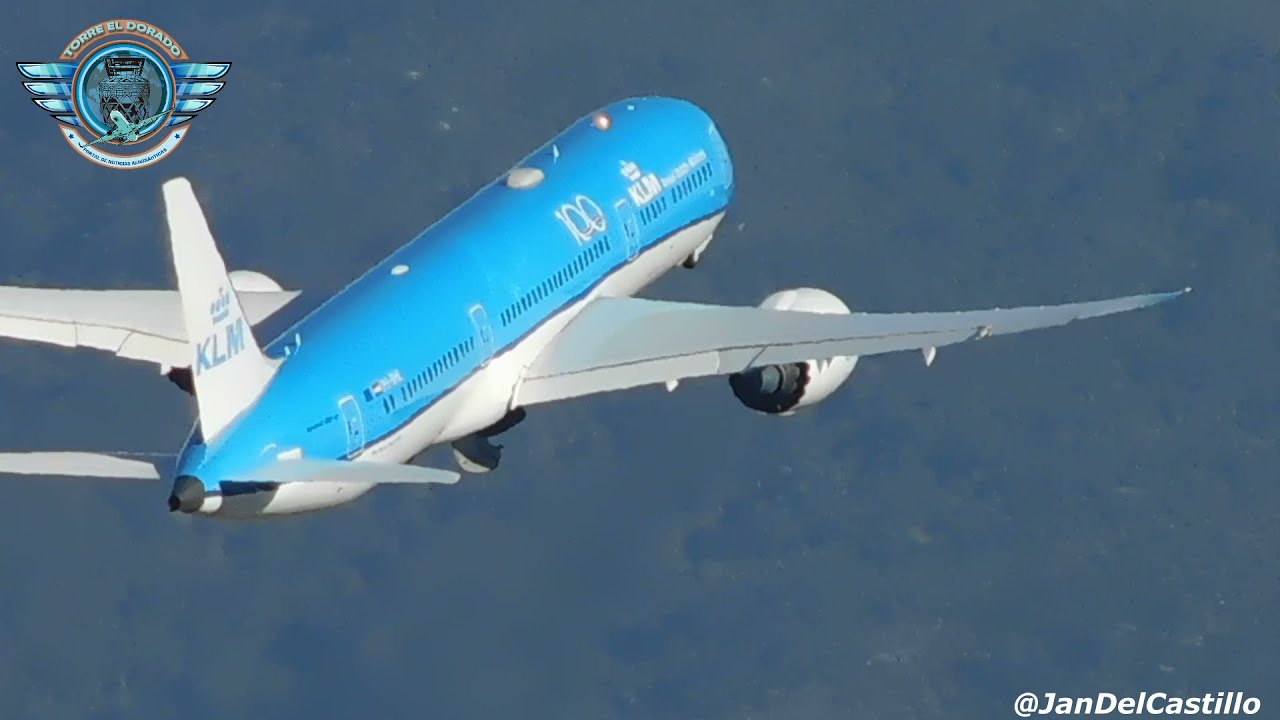GRABÉ DESPEGUE DE VUELO DE KLM HASTA QUE DESAPARECIÓ