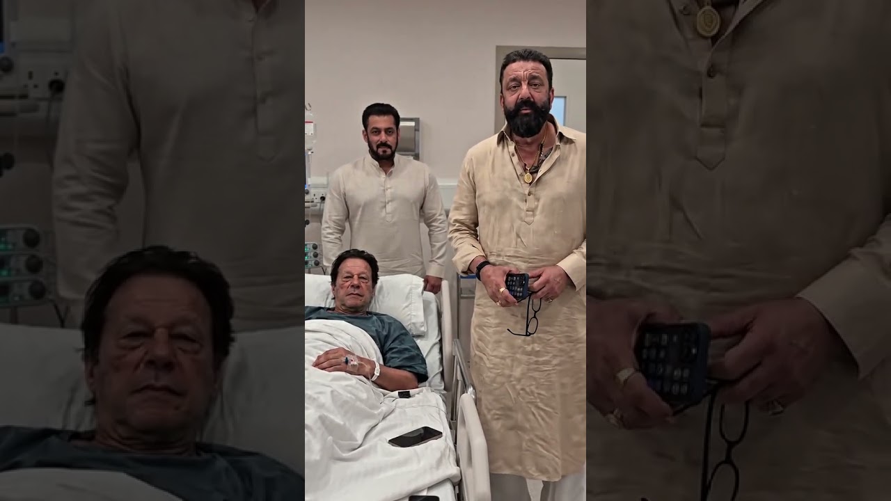 Salman Khan in hospital with sanjatat and Imran khan #love