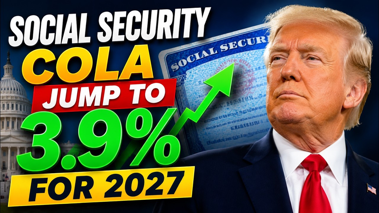 HUGE Social Security COLA Jump to 3.9% for 2027 | SSDI SSI Update