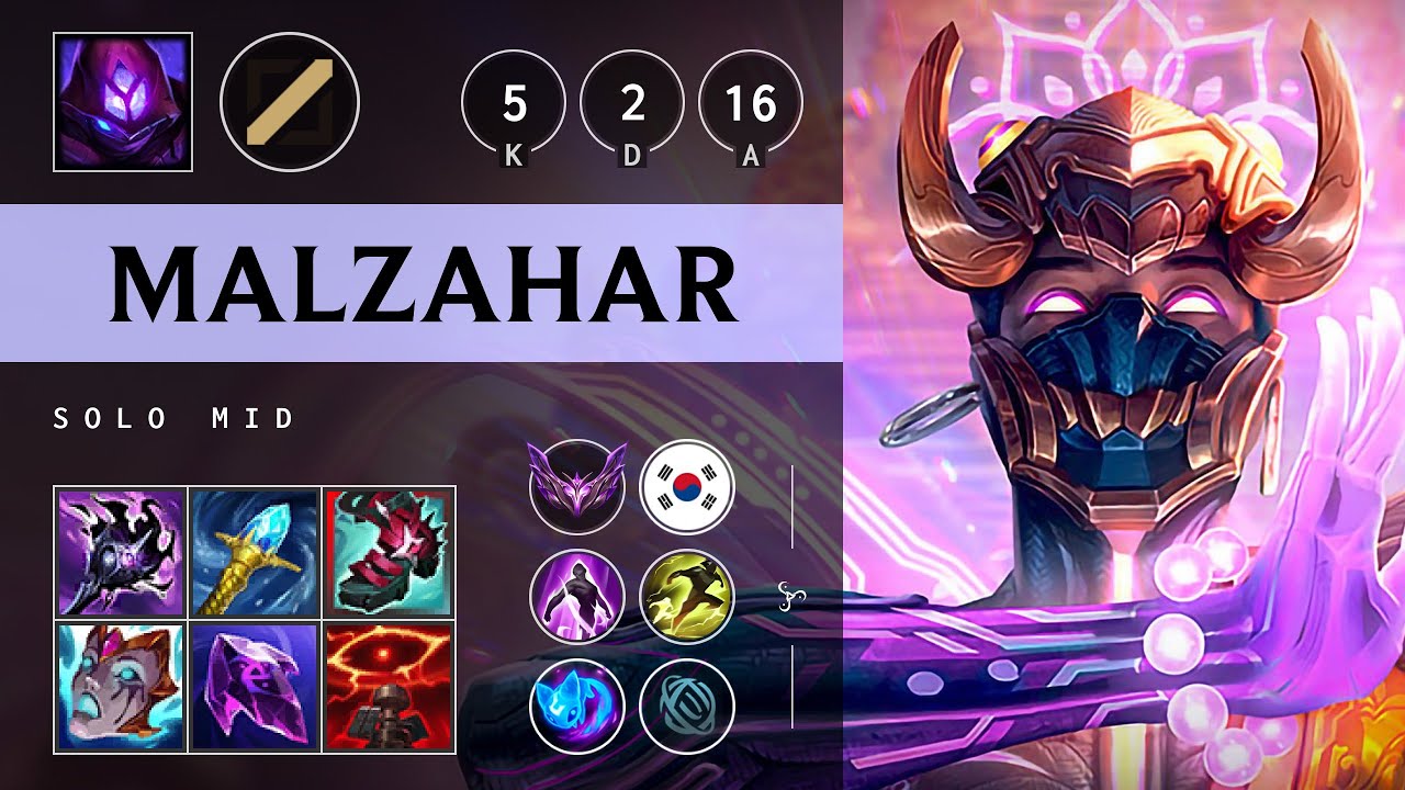 Malzahar Mid vs Aurora - KR Master Patch 25.15