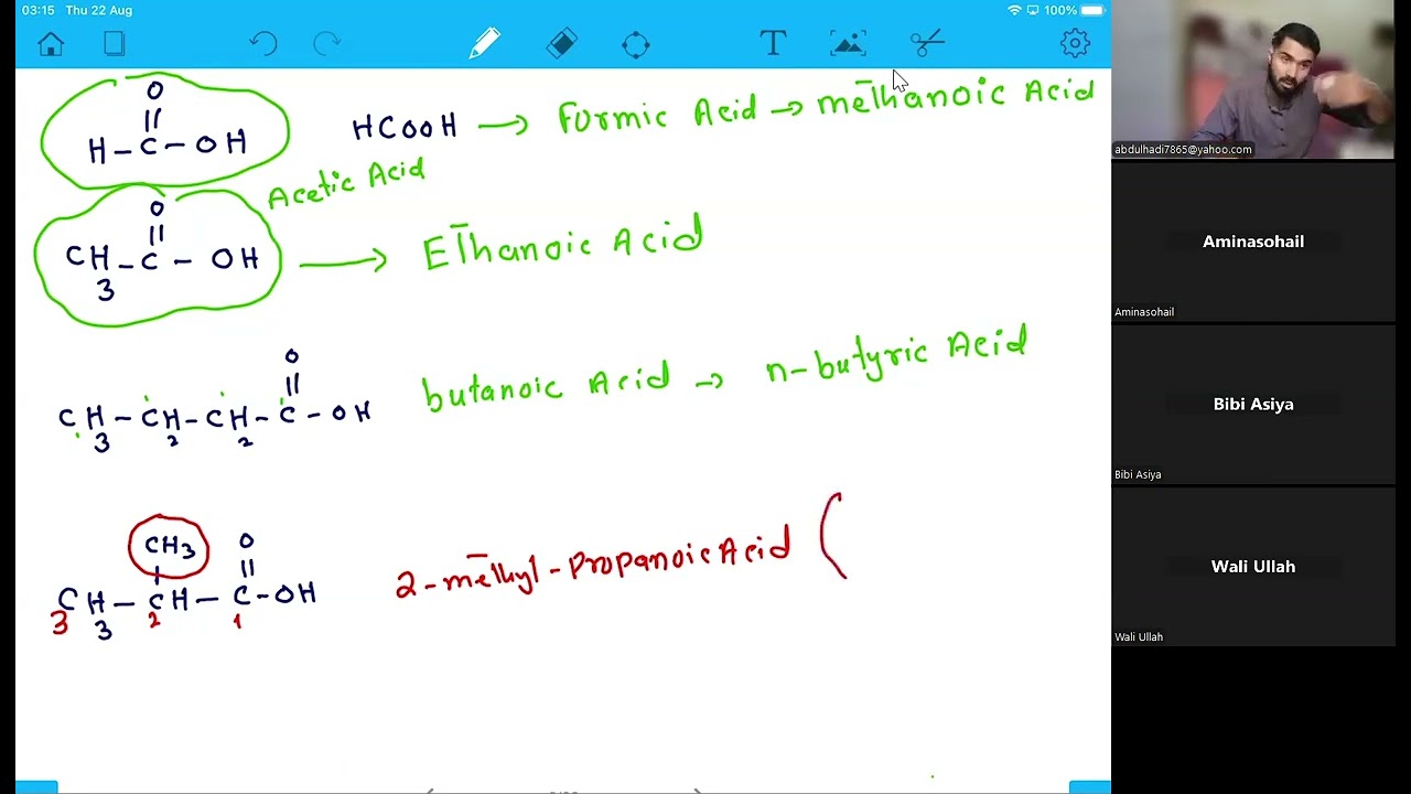 L 1 Carboxylic acid structure properties and nomenclature