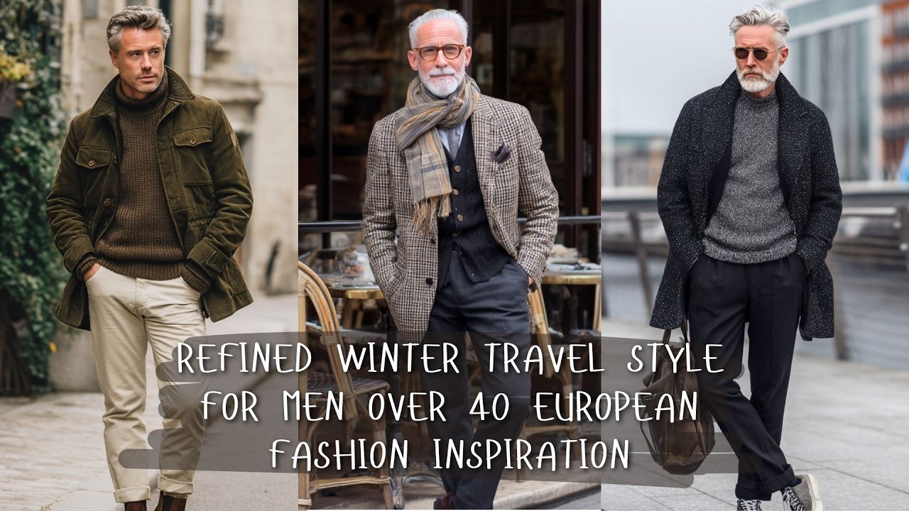 Refined Winter Travel Style for Men Over 40 European Fashion Inspiration