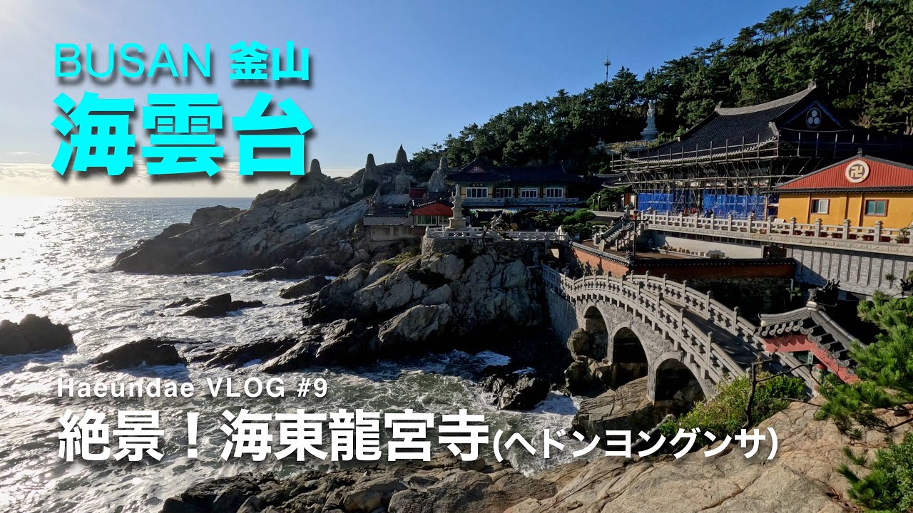 海雲台Vlog 9：絶景！海東龍宮寺 Haedong Yonggung temple