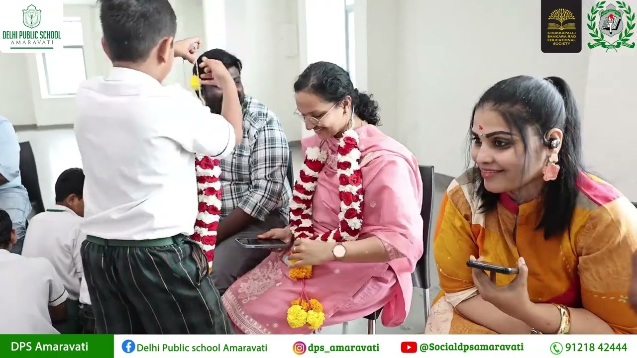 Our heartfelt prayers offered to Goddess Saraswati through Pada Pooja at DPS Amaravati