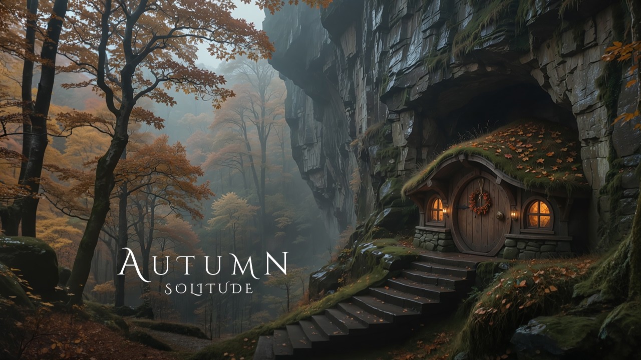 AUTUMN SOLITUDE | Ethereal Meditative Ambient Music with Rain - Mysterious Fantasy Soundscape