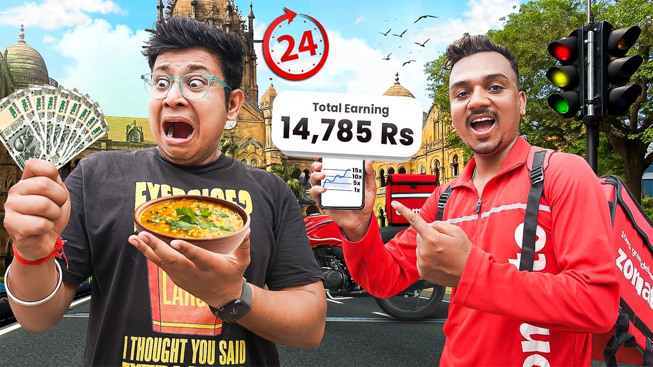 I Pay 10X On Zomato Boy Income he makes in 24 Hours!!!