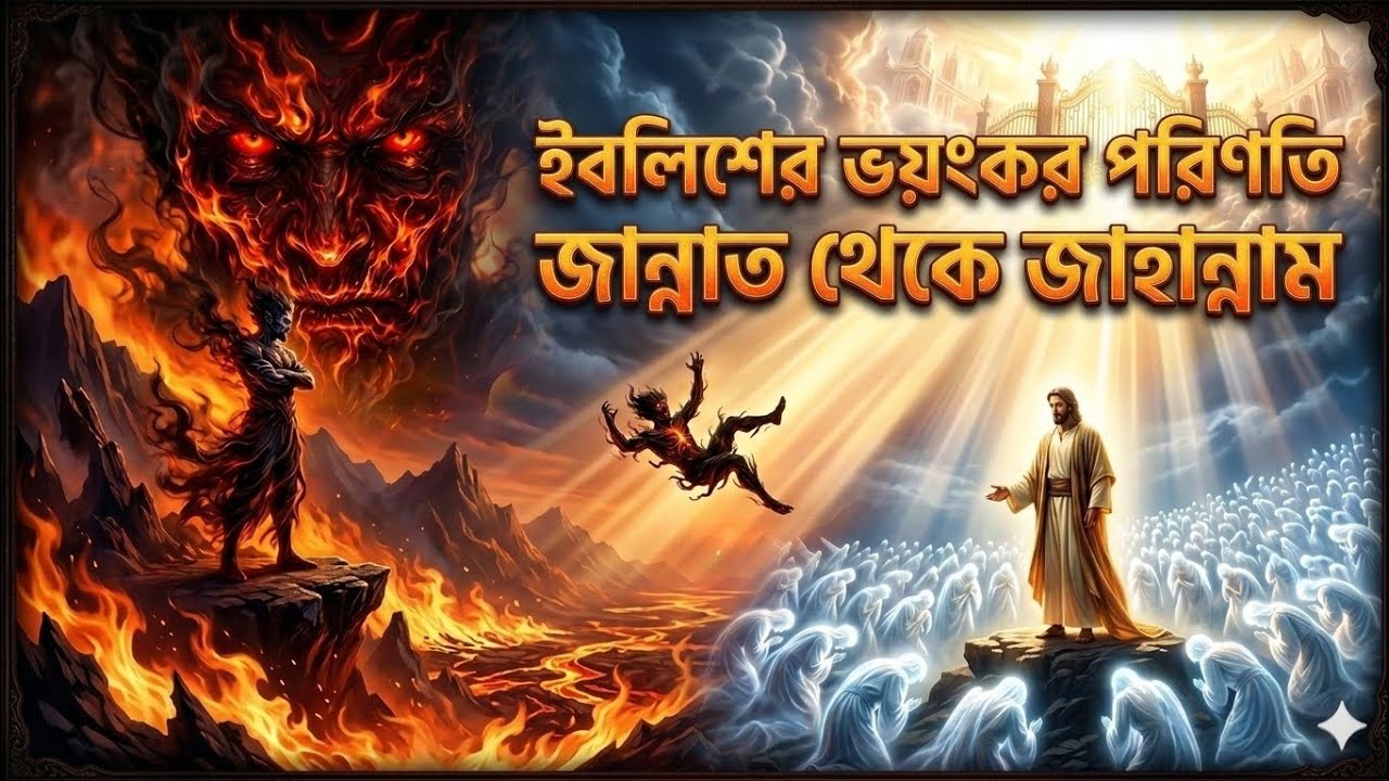 ইবলিশ কেন অভিশপ্ত হলো? | অহংকার থেকে জাহান্নাম – ইবলিশের ভয়ংকর ইতিহাস