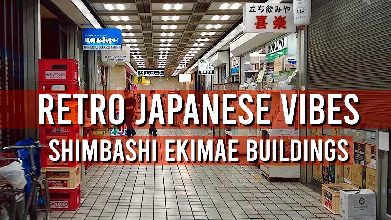 Retro Japanese Vibes: Shimbashi Ekimae Buildings (Built 1966) | JAPAN WALKING TOURS