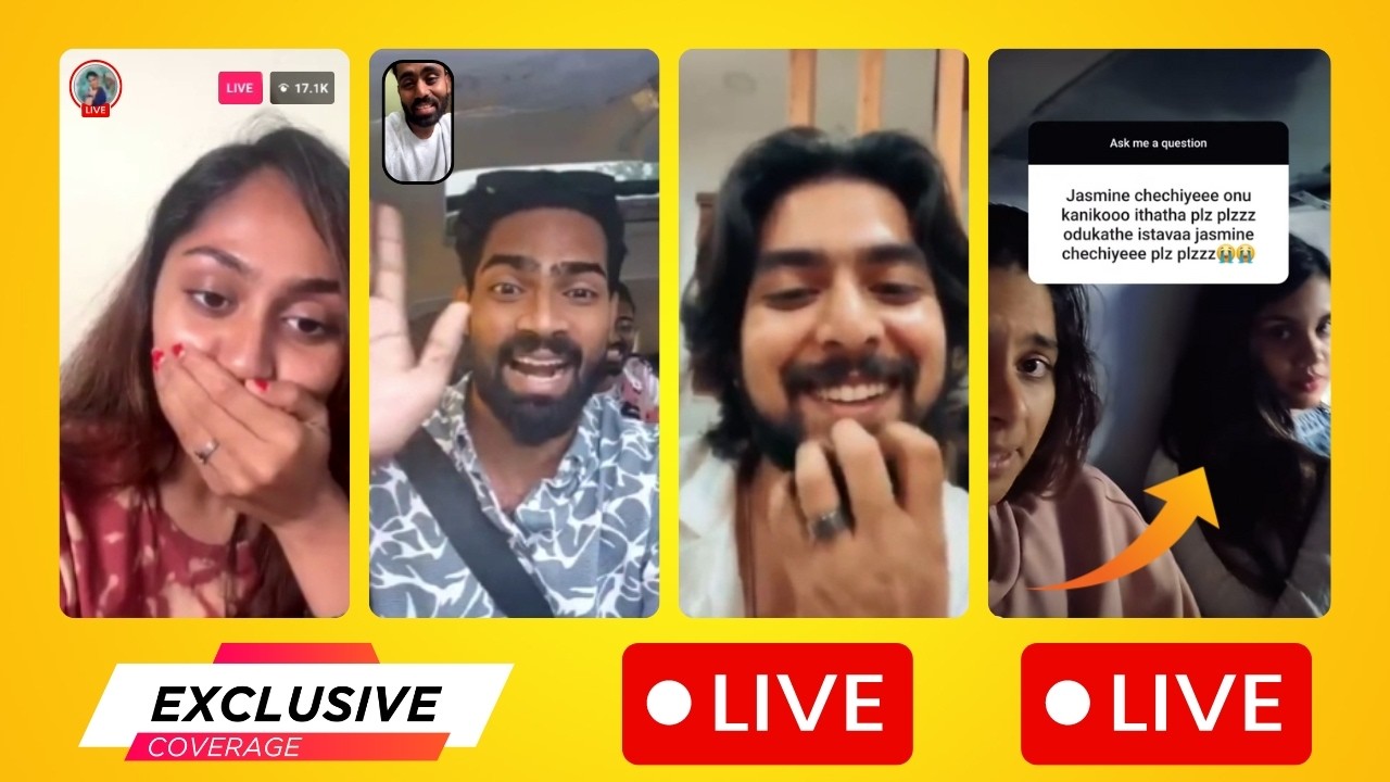 Sreethu Sai Sijo Gabri Resmin Jasmin First Live After Bigg Boss