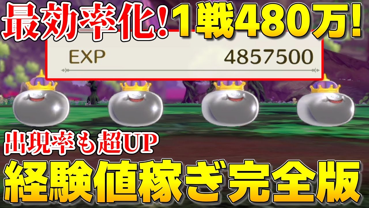 【ドラクエモンスターズ3】最効率化！出現率＆経験値量超UPした経験値稼ぎ解説！覇王城メタルキングポイント3箇所紹介