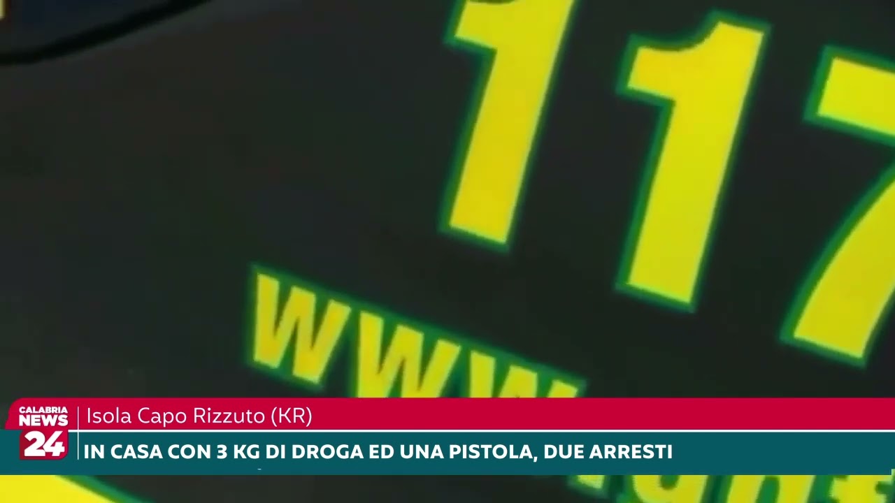Isola Capo Rizzuto, In casa con 3 kg di droga ed una pistola, due arresti