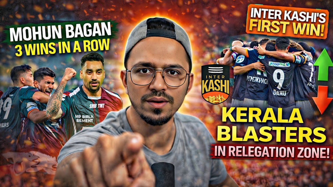 Mohun Bagan DOMINATION 💚 | Inter Kashi Stun Kerala Blasters in Relegation Zone #indianfootball