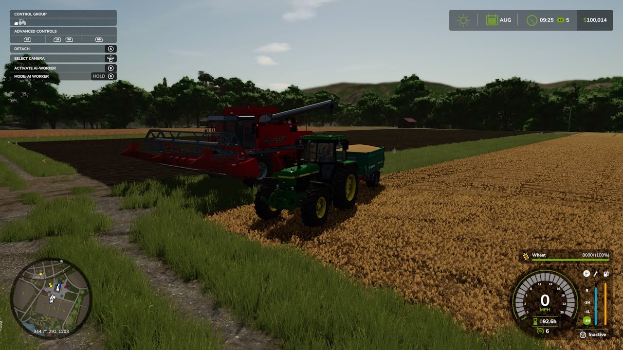 Farming simulator 25 wheat harvest and trying to pay off 1 million dollars loan on grandpa farm ep1