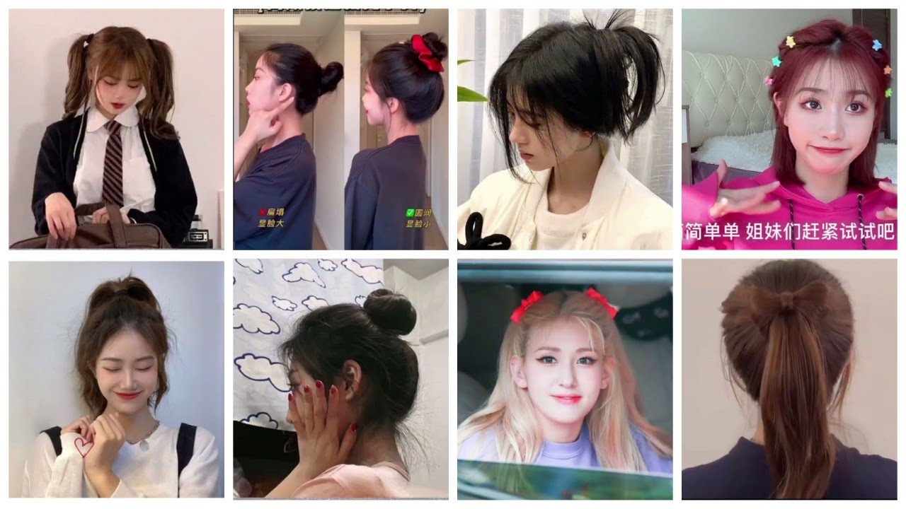 🌈Douyin| Những Kiểu Tóc Đẹp, Dễ Làm Trên Douyin.🍒 #4
