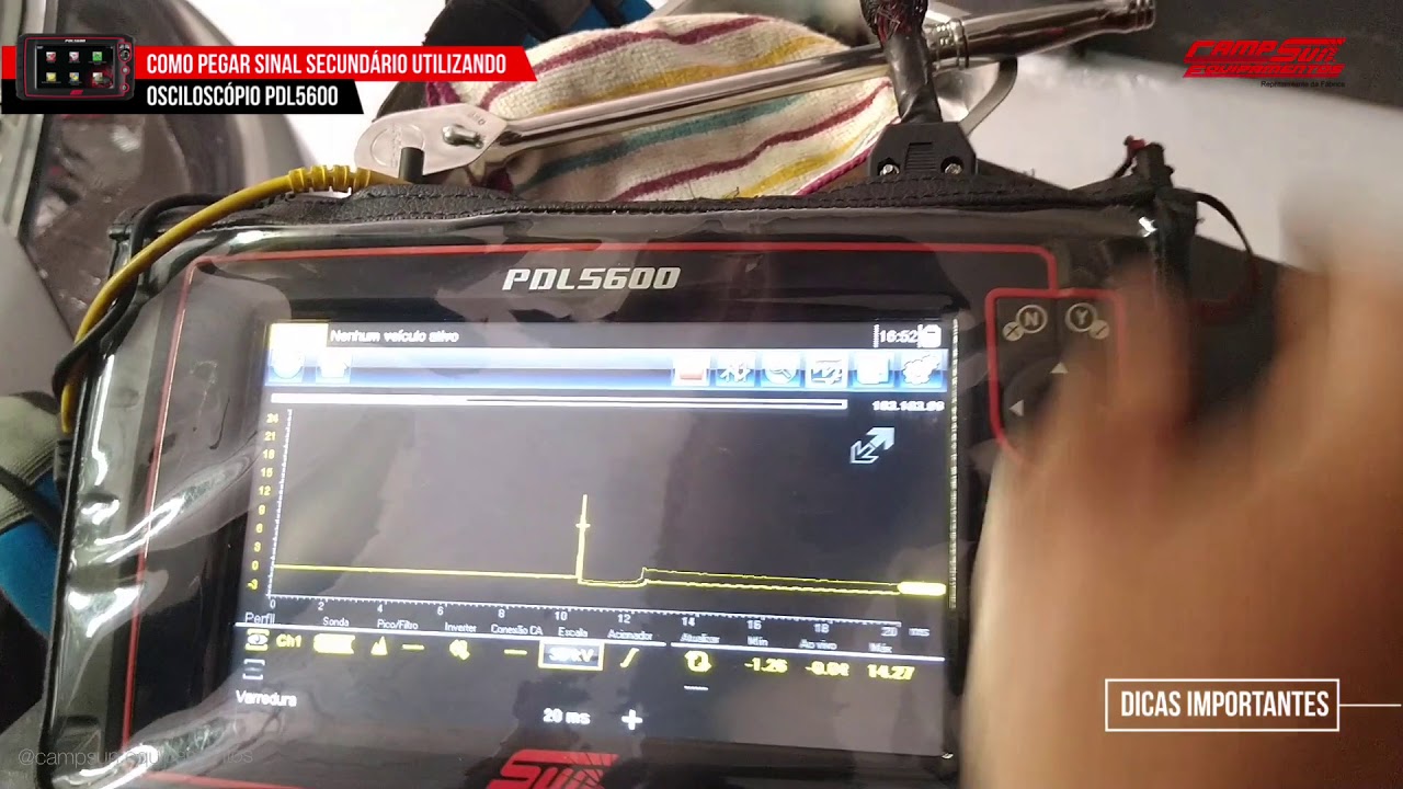 🔺 Como pegar sinal secundário - PDL 5600 - SUN / Snap-on