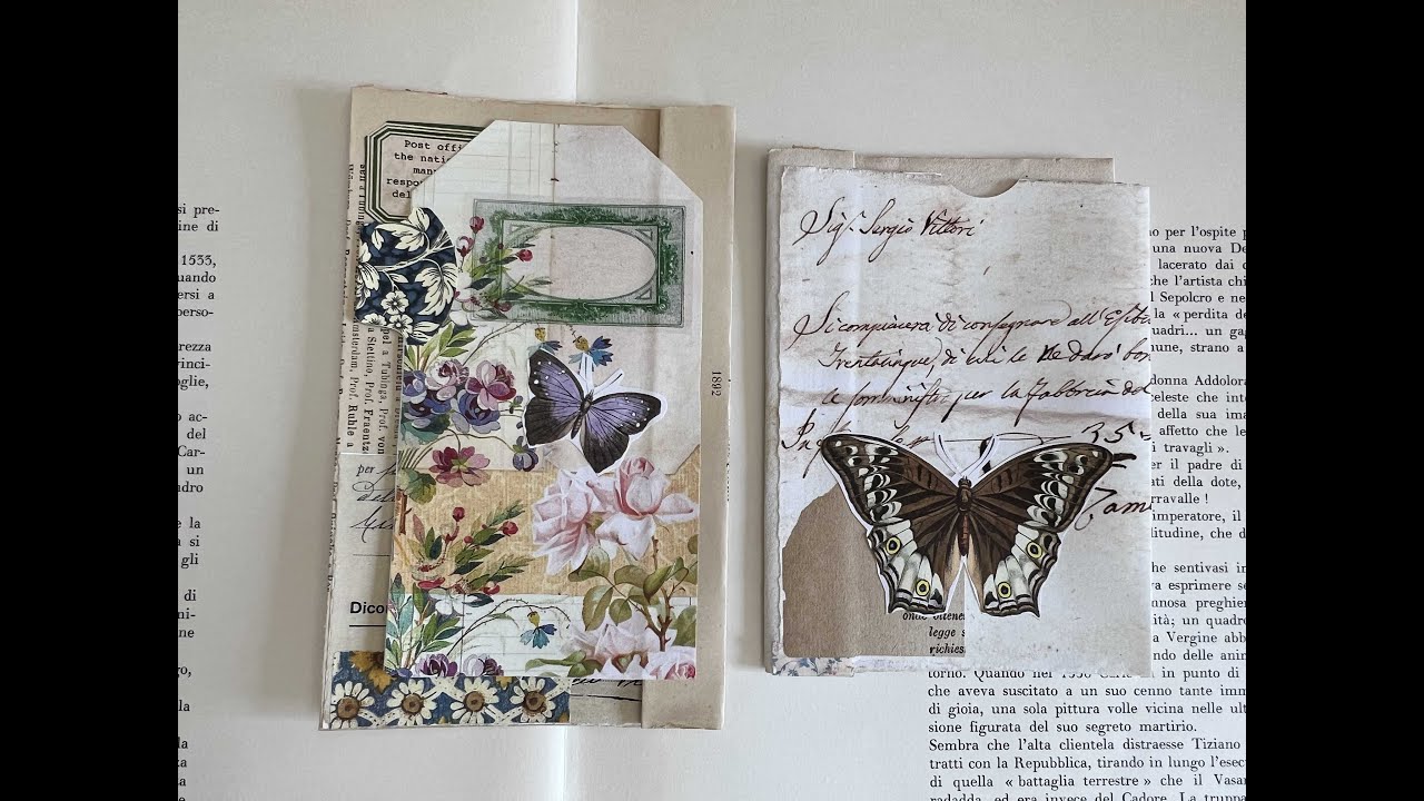 #the100dayproject | book page pockets with a flip variation | DAY 25