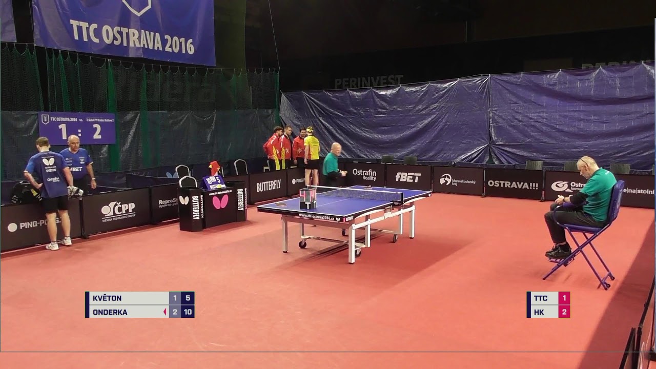 Extraliga stolního tenisu mužů TTC Ostrava 2016-TJ Sokol Hradec Králové PP