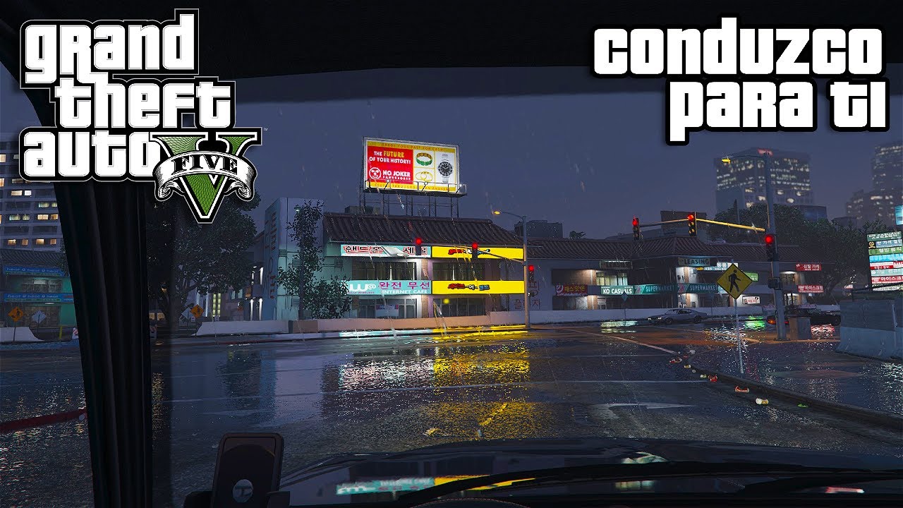 ASMR GTA V 🌧️ Conduzco y te hablo hasta que te duermas ♡