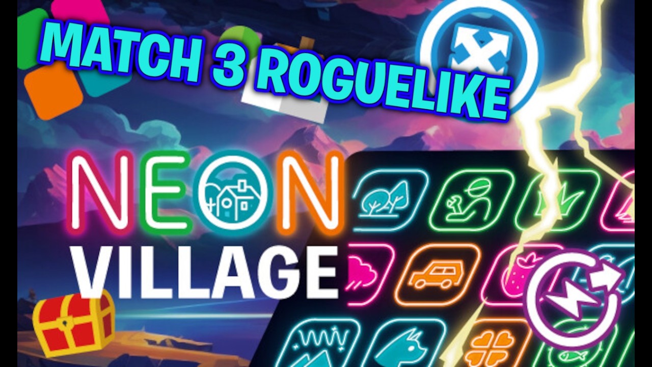 Luck Be A Landlord Became A Match 3 Roguelike Let's Play Neon Village