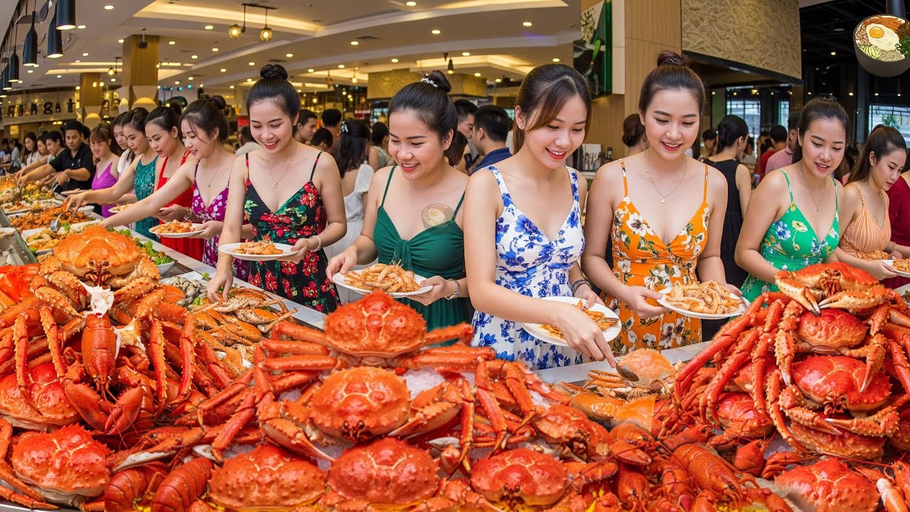 INSANE Value: Unlimited Seafood for Under $10 in a Giant 3,000-Person Buffet