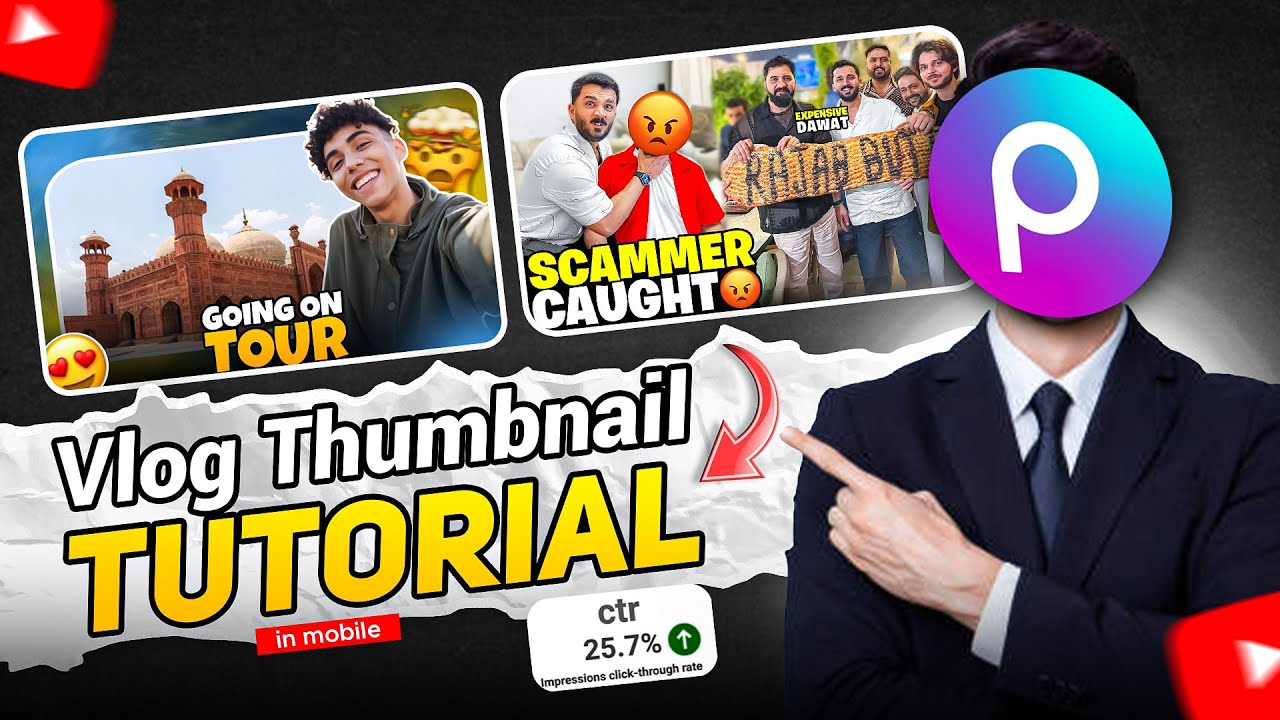 vlog thumbnail kaise banaye | how to make vlog thumbnail in picsart