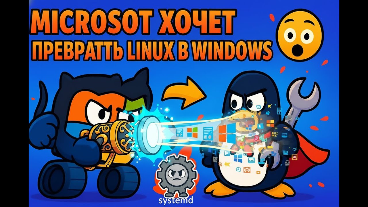 Исходный код #1 – systemd, привязка к GitHub, COSMIC (перевод YouTux Channel)