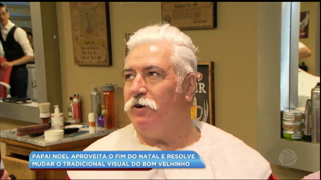 Com o fim do Natal, Papai Noel passa por transformação no visual