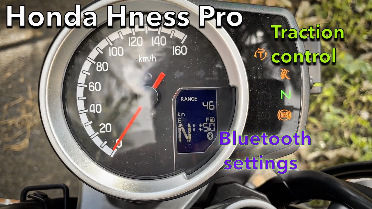 Honda CB350 DLX Pro — настройки Bluetooth и системы контроля тяги | Объяснение приборной панели
