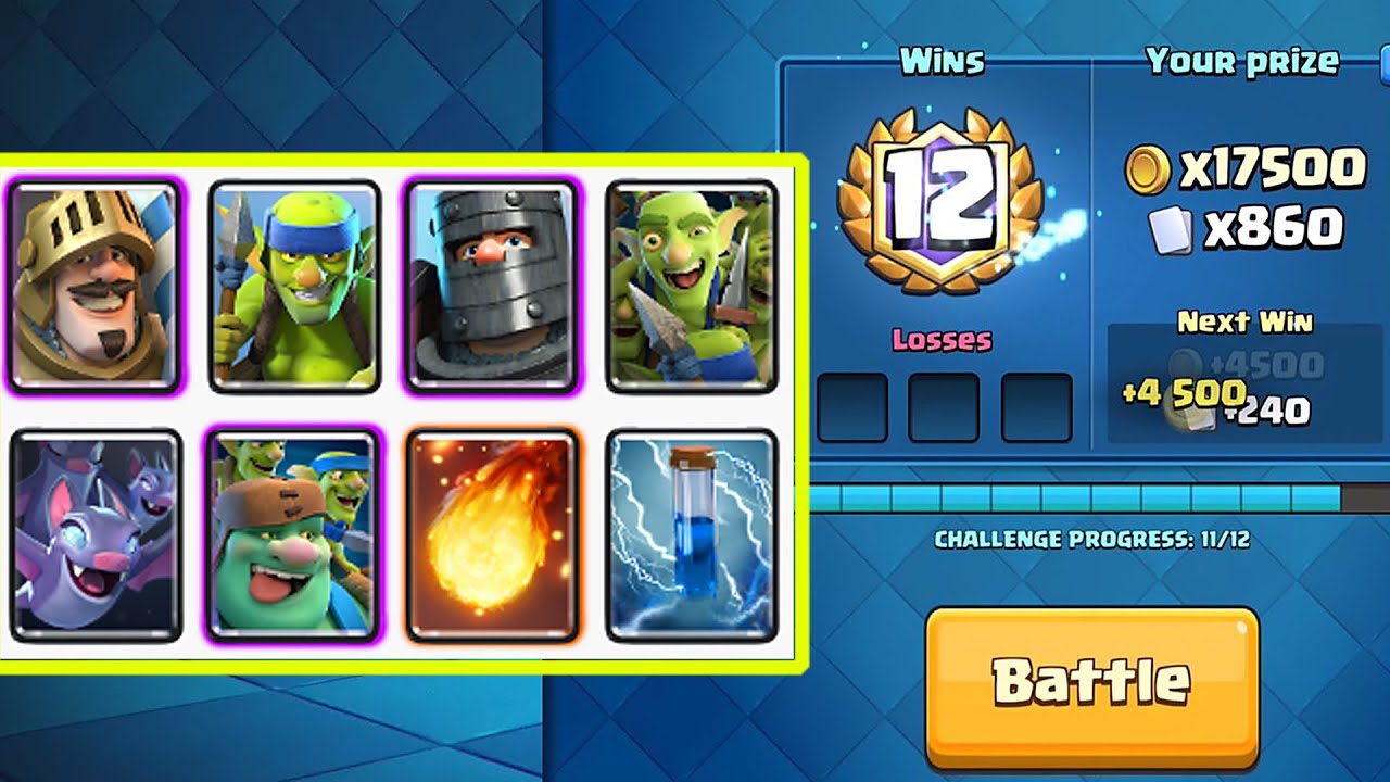 Goblin Giant Double Prince goblin gang best deck Clash Royale Snowdrop