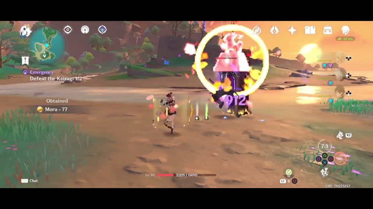 Genshin Impact Gameplay (Mobile): Defeating Two Kairagi