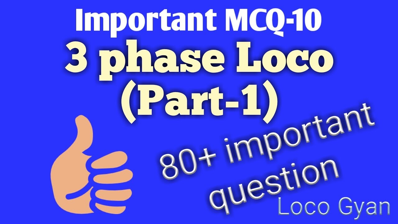 3 phase Loco objective questions