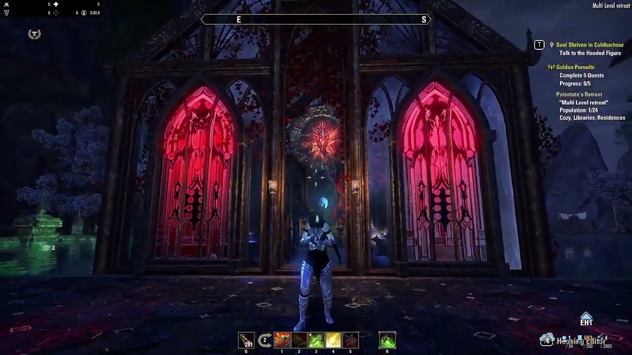 Elder Scrolls Online Potentates Retreat House Tour & Hall of Lunar Champion Ayleid Themed Home