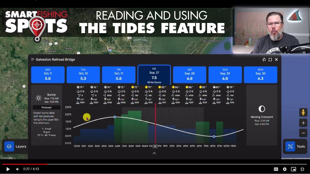 How To Read A Tide Chart Using Smart Fishing Spots