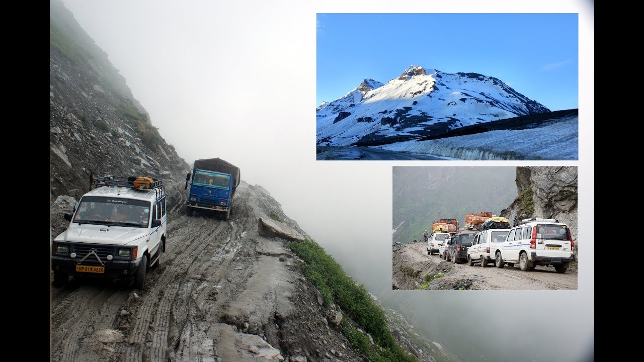 Manali to Rohtang Pass by Road in 2017. World's most dangerous roads in Rohtang pass | Travel etc