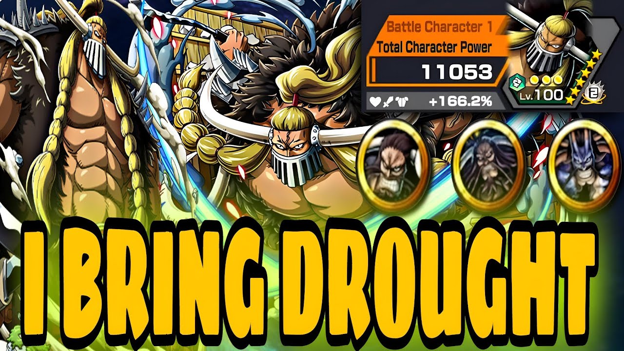 6⭐ JACK THE DROUGHT 🐘 WITH TRIPLE KAIDO SET! 💪 ONE PIECE BOUNTY RUSH OPBR SS LEAGUE BATTLE