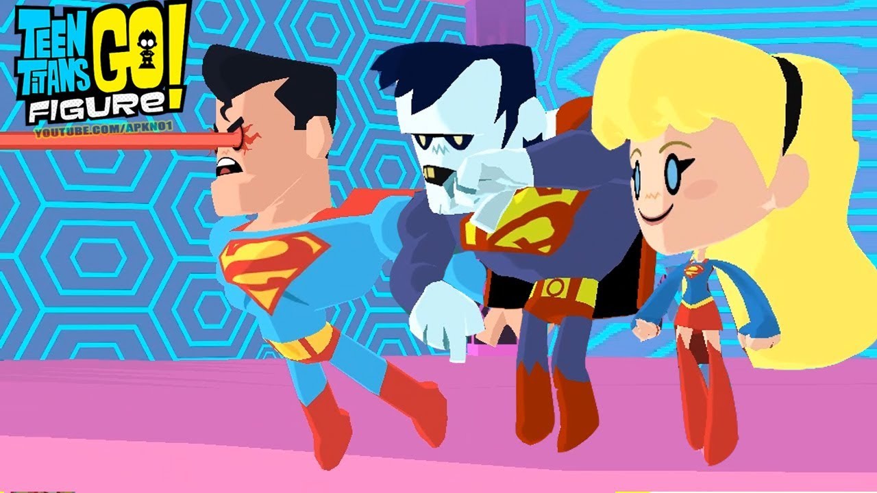 Teeny Titans 2 Android Gameplay #11 - Justice League VS Superman+Supergirl+Bizarro