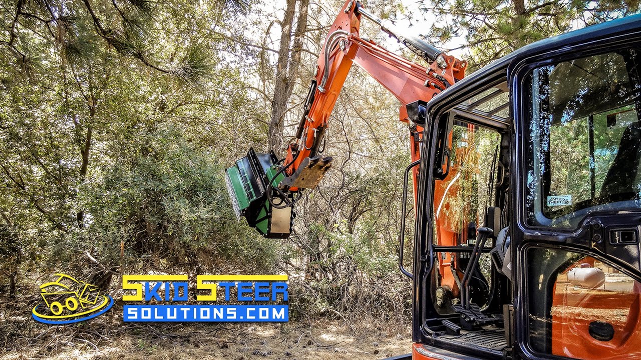 Brush Hound Excavator Flail Mower Overview + Demo | Skid Steer Solutions