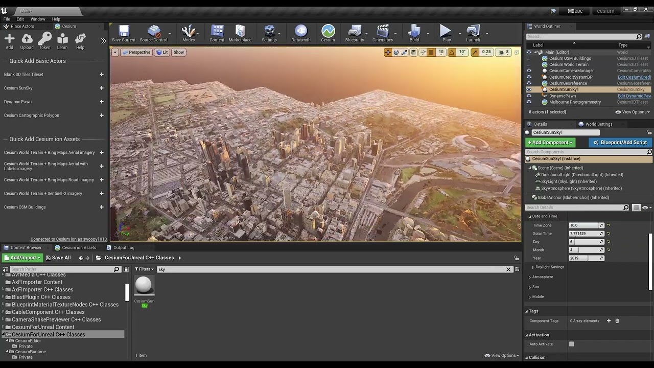 Cesium for Unreal Engine