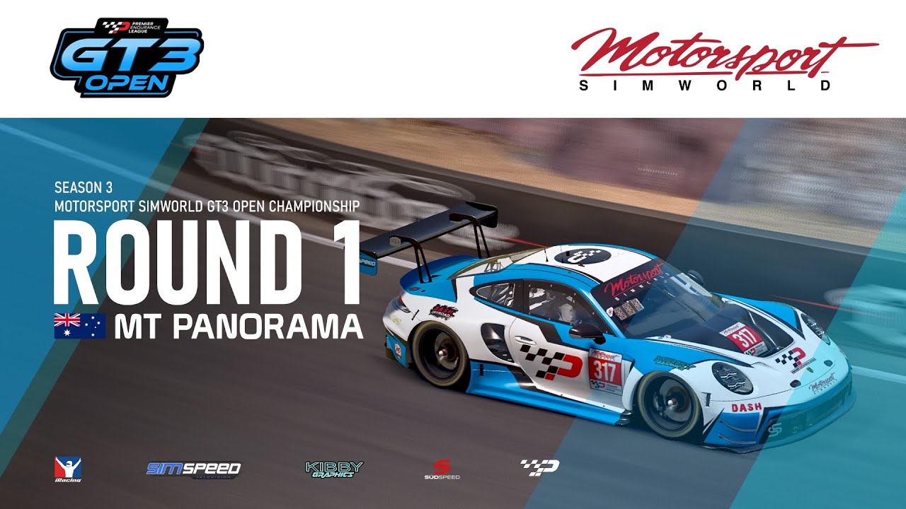 iRacing // Premier Endurance League // Motorsport Simworld GT3 Open Championship - Rd 1 at Bathurst