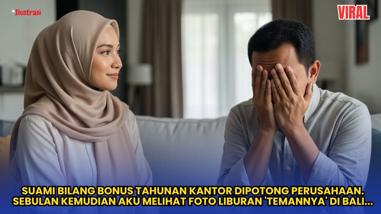 DIA BILANG BONUS TAHUNAN DIPOTONG KANTOR. TAPI TERNYATA AKU MELIHAT FOTO DENGAN SELINGKUHANYA
