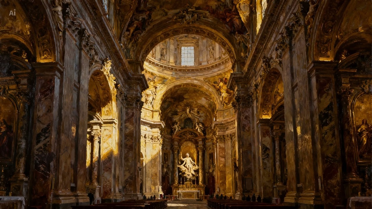 Early Baroque Art | Dramatic Light & Sacred Architecture | Art Screensaver