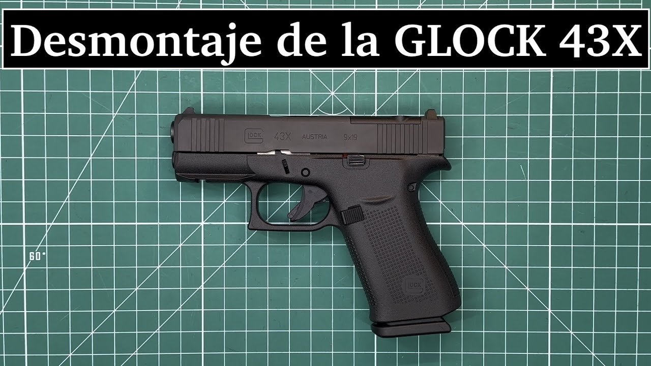 Desmontaje de la Pistola Glock 43X MOS. Video en español